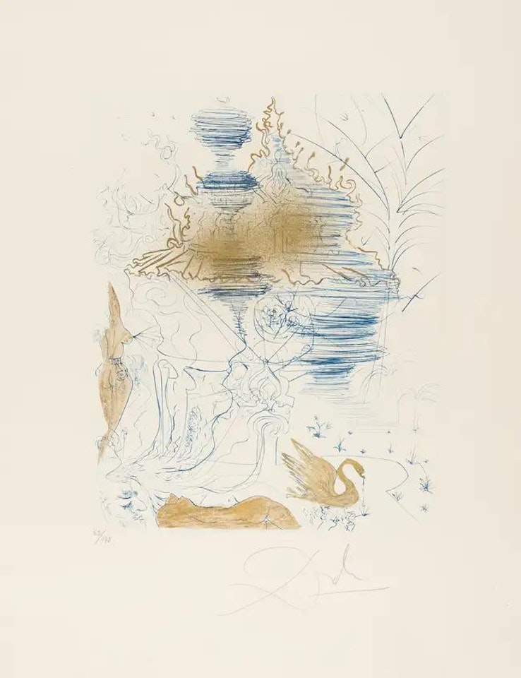 The Pagoda (Field 69-13F; M&L 379a) by Salvador Dali