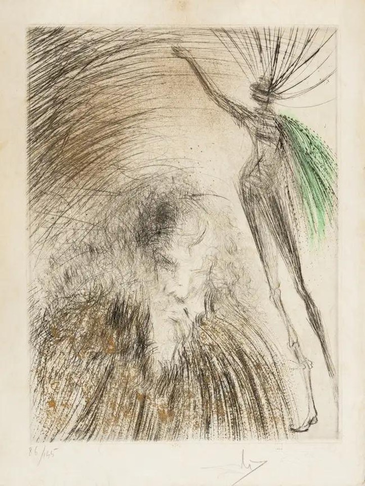 Vieux Faust (Field 69-1J; M&L 303k) by Salvador Dali