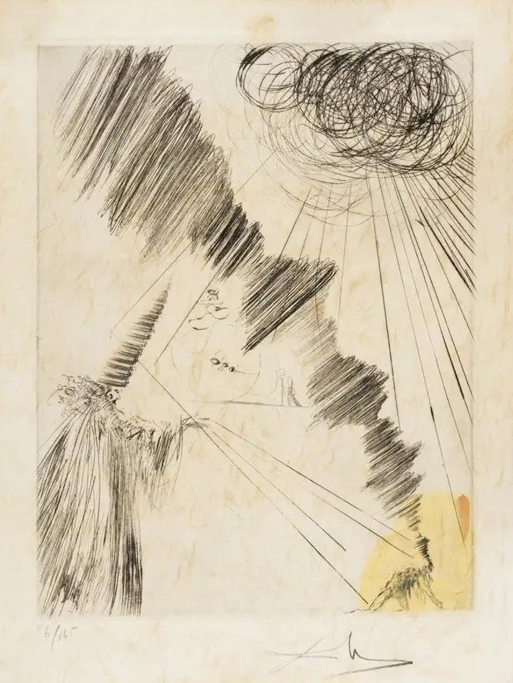 Femme au clown (Field 69-1E; M&L 302k) by Salvador Dali