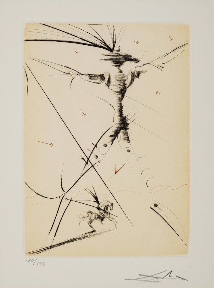 Le Petit Chevalier (Field 80-3; M&L 335d) by Salvador Dali