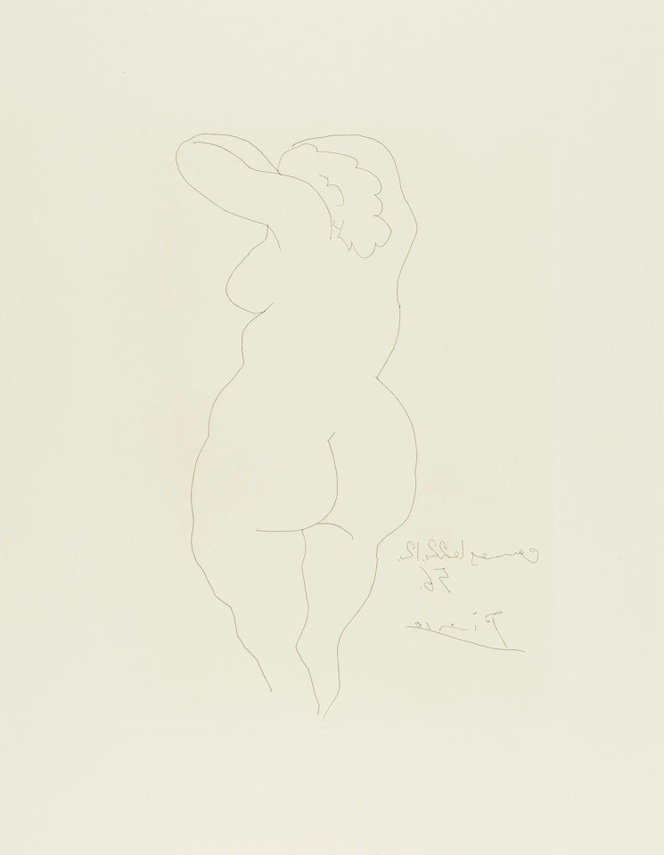 Femme vue de Dos, from Témoignage by Jean Cocteau (Bloch 822) by Pablo Picasso