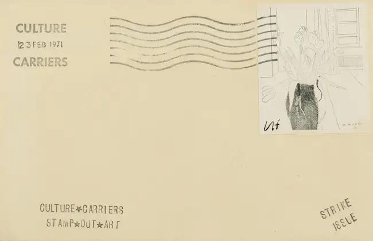 Tulips, from "Culture Carriers Stamp Out Art" by David Hockney