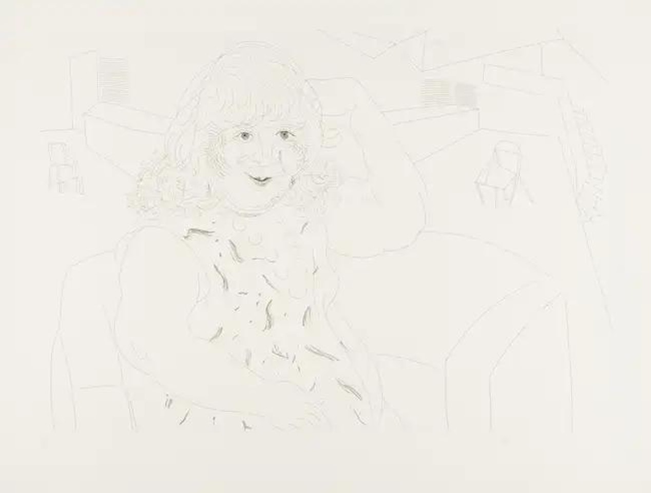 Ann in the Studio (Tokyo 258) by David Hockney