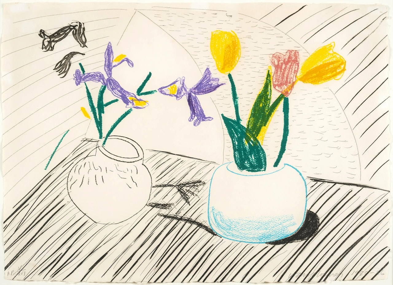 White Porcelain from the "Moving Focus" Series (Tokyo 285) by David Hockney