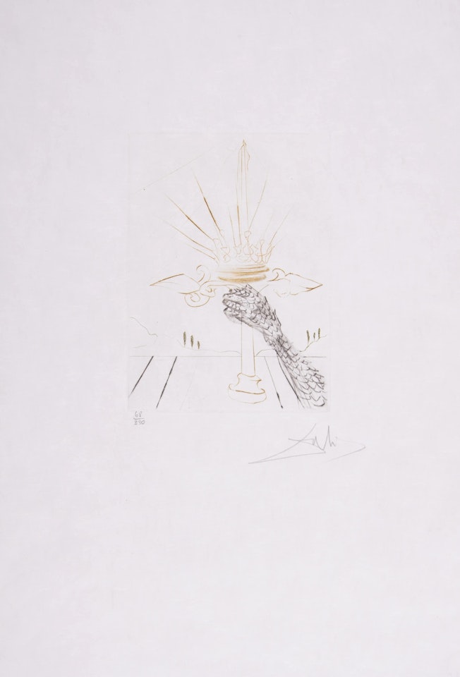 King John, from Shakespeare II (Field 71-1-O; M & L 396b) by Salvador Dali