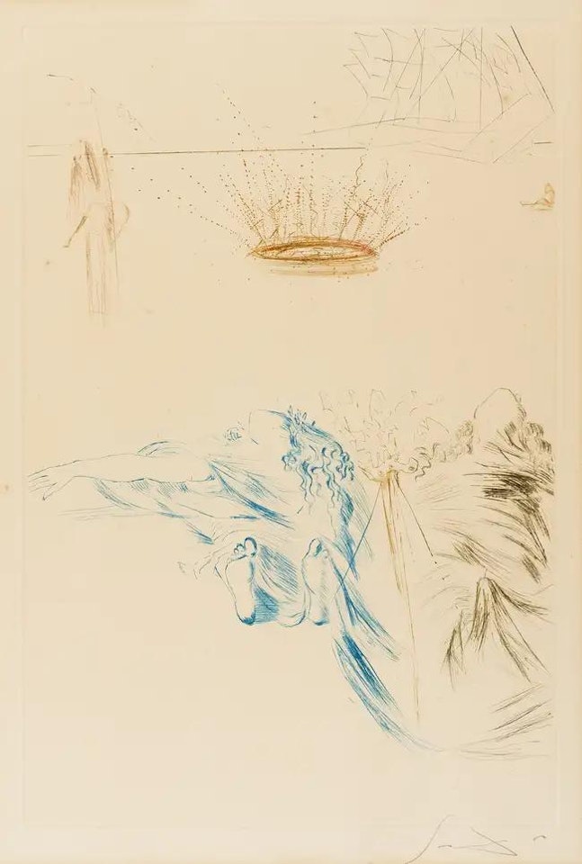 Le Testament de Tristan (Field 70-10U; M&L 426b) by Salvador Dali