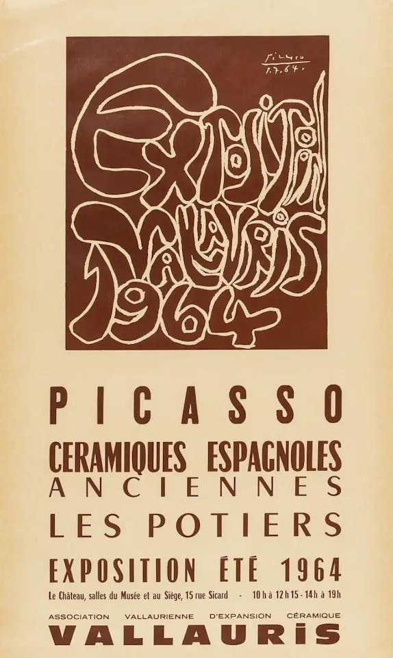 Exposition, Vallauris, Picasso ceramiques espagnoles anciennes les potiers; (CZW 229) by Pablo Picasso