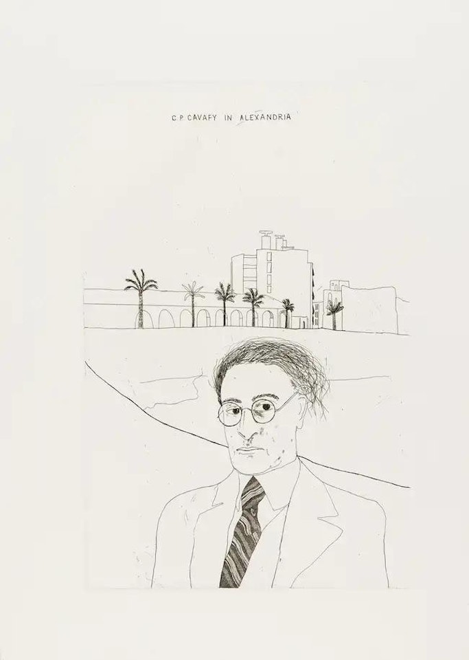Two plates, from Illustrations for Fourteen Poems from C.P. Cavafy by David Hockney