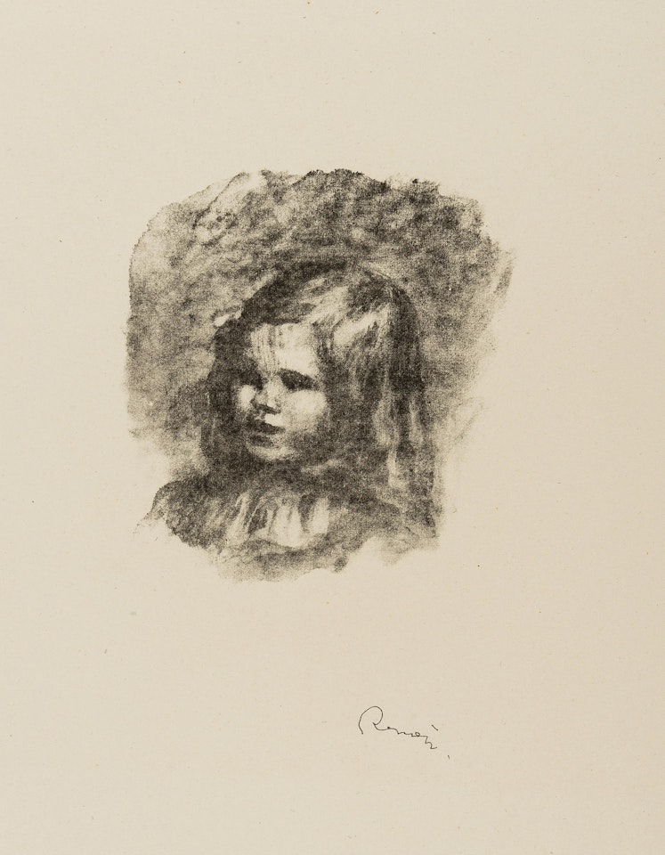 Claude Renoir, Tourné à Gauche (Delteil 40; Stella 40) by Pierre-Auguste Renoir
