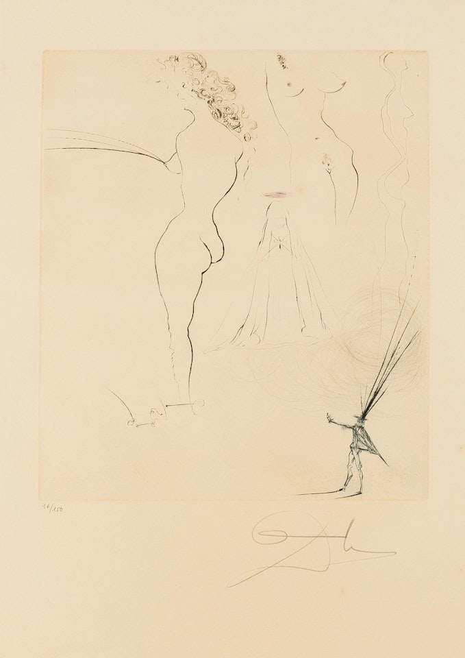 Fontaine fantastique, from Aranella (Field 74-16 B; see M&L 721a) by Salvador Dali