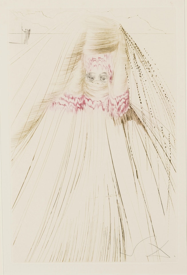 Queen with Silk Tunic (Field 70-10 N; M&L 419) by Salvador Dali