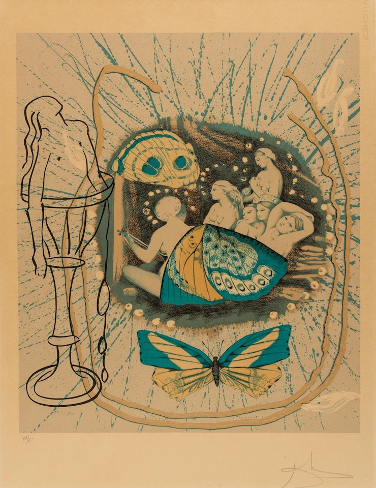 Renaissance, from Papillons Anciennes (Field 77-1-A; M&L 1494e) by Salvador Dali