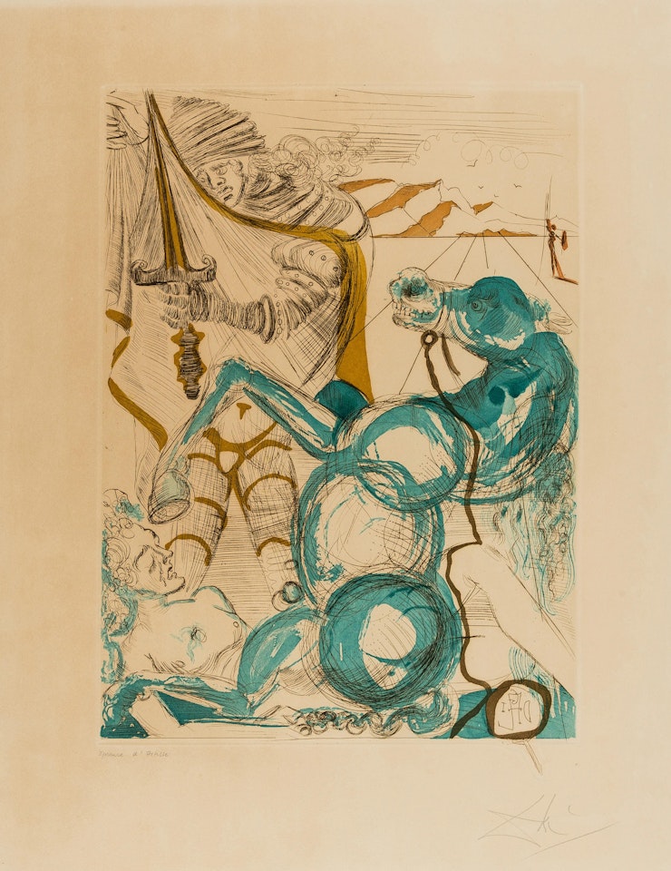 Saint Martin (Field 65-4; M&L 133d) by Salvador Dali