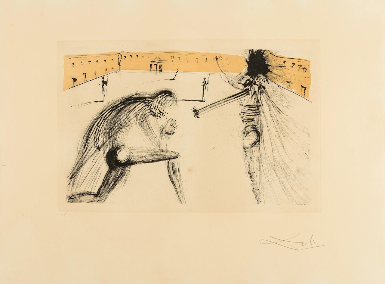 Pardon de Sigismund, from La vida es sueño (see Field 73-1-T; M&L 526a) by Salvador Dali