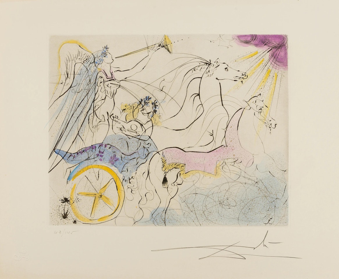 Euterpe, from Les Muses (not in Field; M&L 511) by Salvador Dali