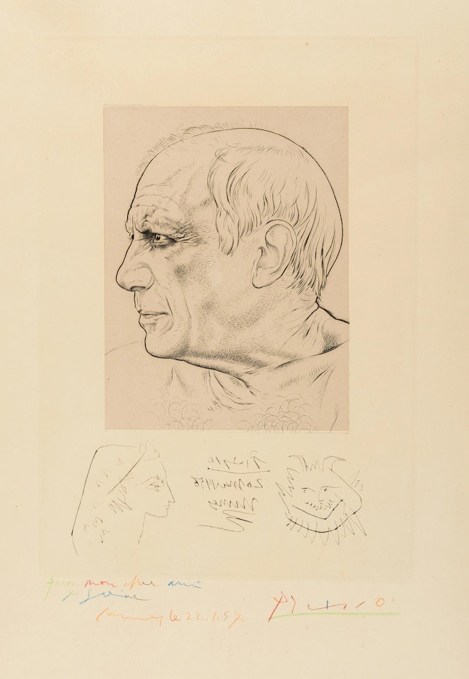 Note for Lemagny's portrait of Picasso by Pablo Picasso