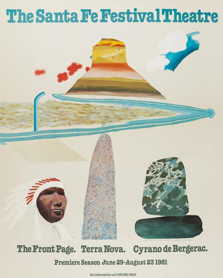 The Santa Fe Festival Theatre by David Hockney