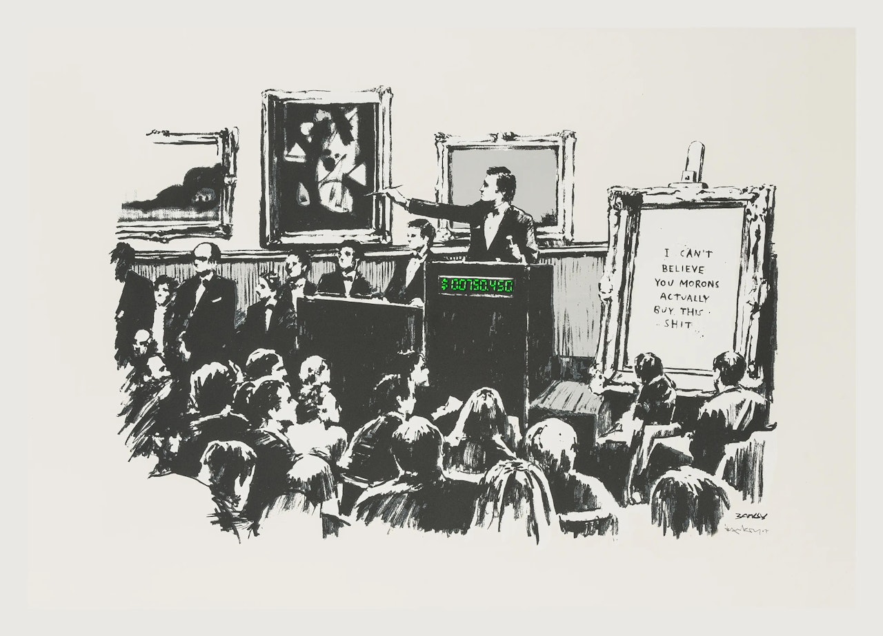 Morons (Signed) by Banksy