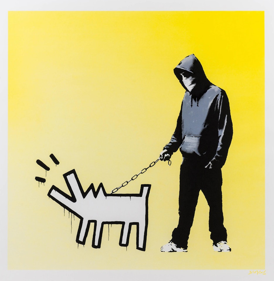 Choose Your Weapon (Yellow) (Signed) by Banksy