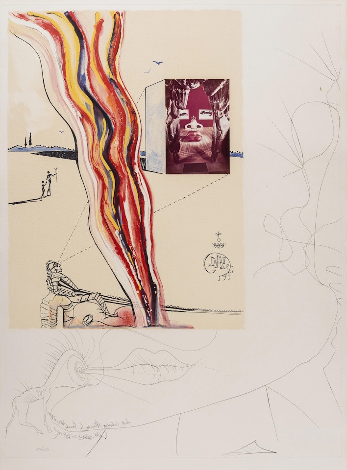 Liquid and Gaseous Television, from Imaginations and Objects of the Future (Field 75-11 C; M&L 824a) by Salvador Dali