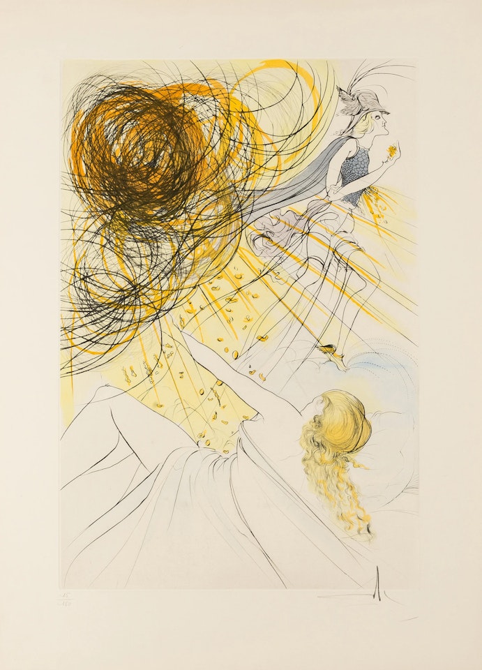 Mercurius (Hommage à Mercure) (Field 73-15; M&L 678) by Salvador Dali