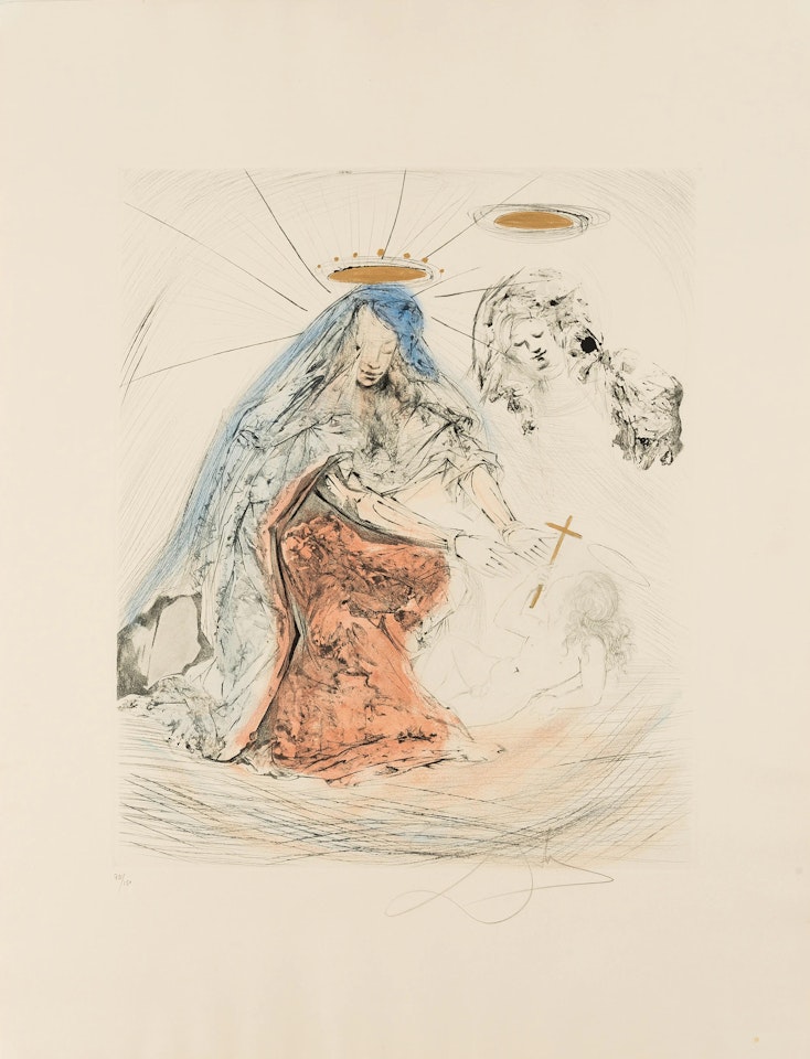 Sainte Anne (Field 65-3; M&L 132a) by Salvador Dali