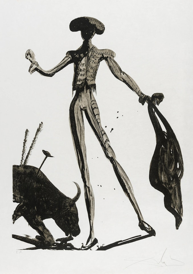 Torero noir (Field 69-1; M&L 1257) by Salvador Dali