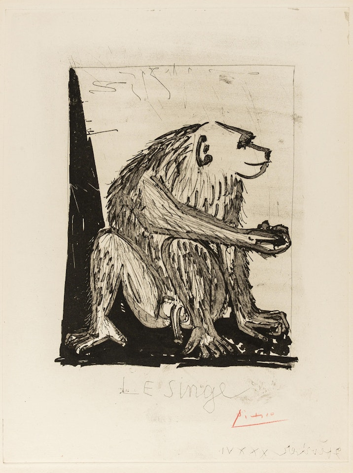 Le Singe (Baer 586 II A/C; Bloch 339) by Pablo Picasso