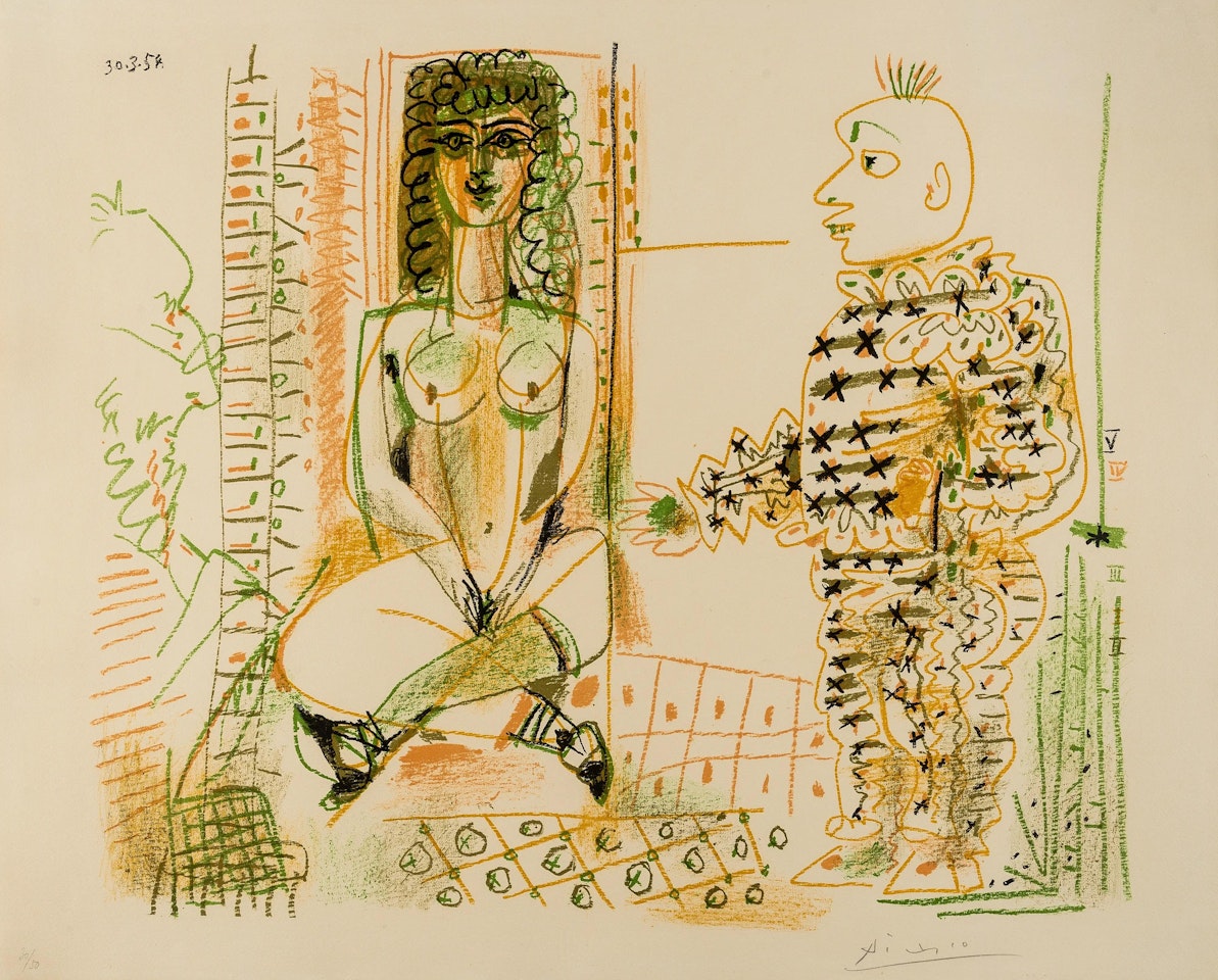 Le Peintre et son Modèle (Bloch 765) by Pablo Picasso