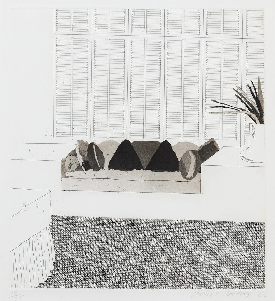 Cushions (Scottish Arts Council 64) by David Hockney