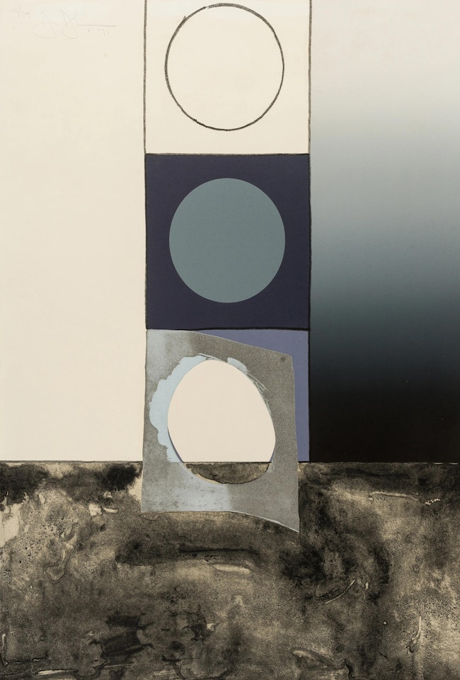 Bent Stencil, From Fragment - According to What (ULAE 95) by Jasper Johns