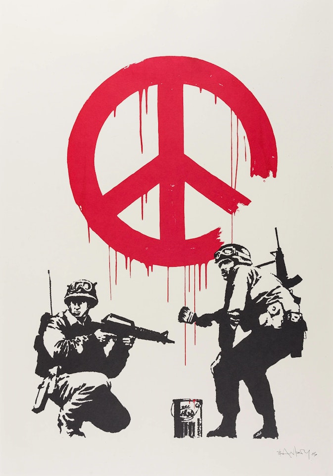 CND Soldiers (Signed) by Banksy