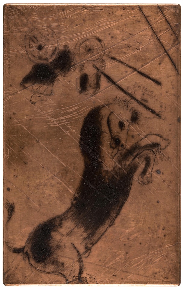 Wrath pl. I & II, from Les Sept Péchés Capitaux (Kornfeld 58, & 59, See Cramer 7) by Marc Chagall
