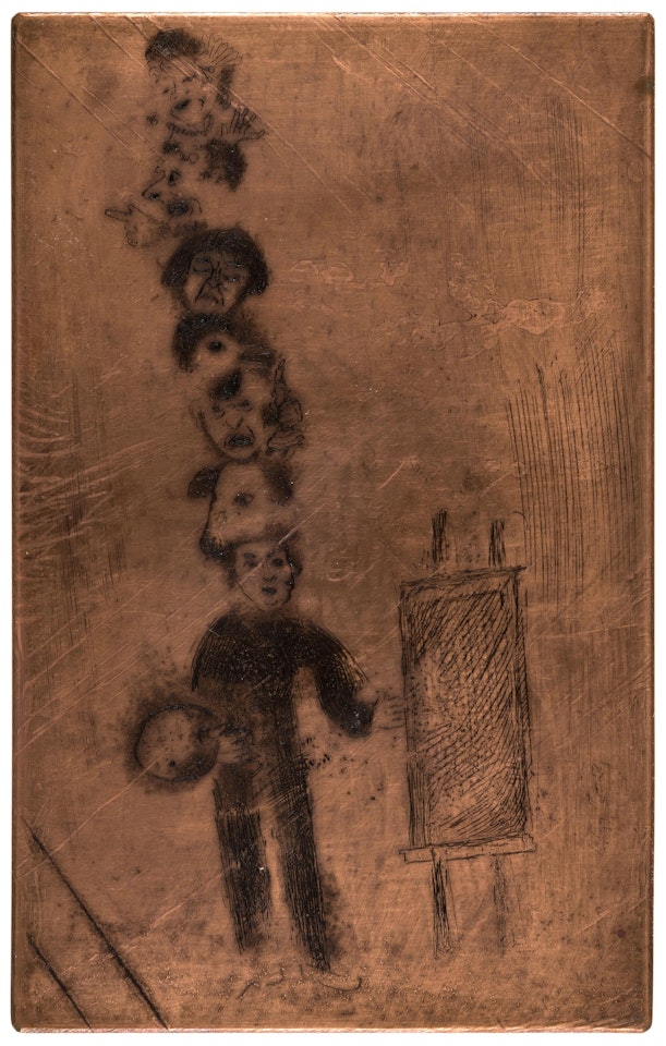 Title-page for Les Sept Péchés Capitaux (Kornfeld 47, See Cramer 7) by Marc Chagall