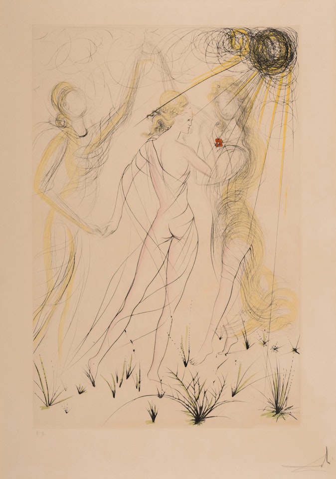 Le Printemps, from Hommage à Albrecht Dürer, Suite Mythologique Nouvelle (Field 71-8G; Michler & Lopsinger 486) by Salvador Dali