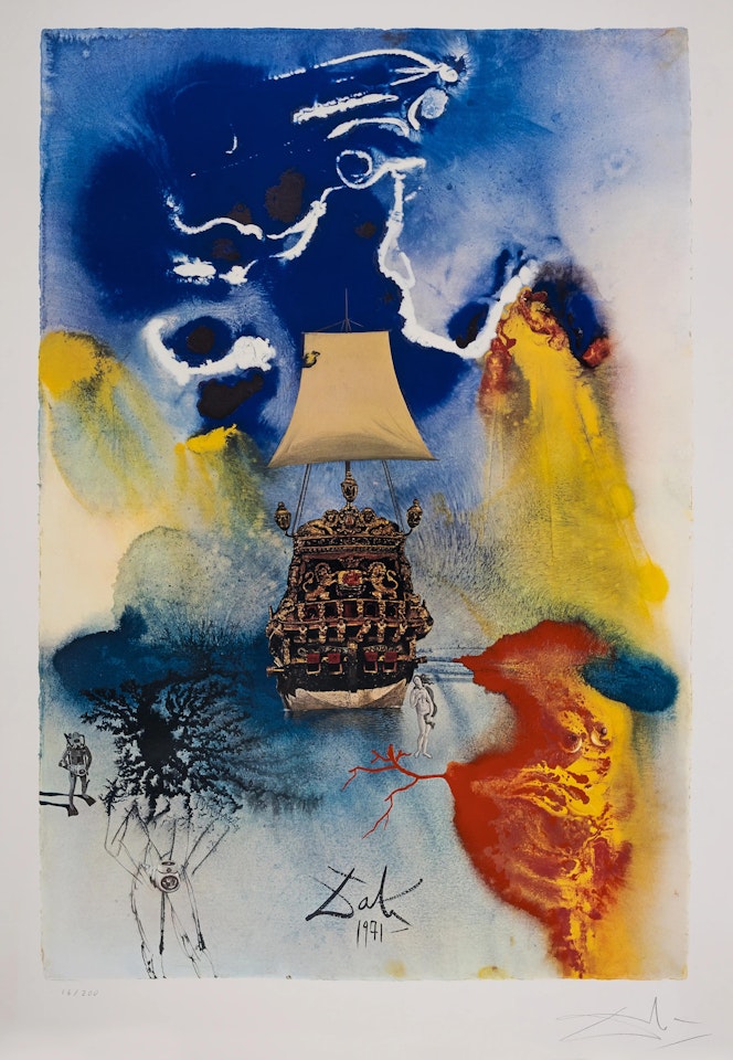 Man and Sea (Michler & Lopsinger 1372) by Salvador Dali