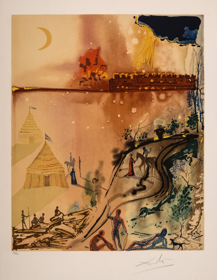 The Siege of Jerusalem (Three Plays by the Marquis de Sade) (Field 69-1M; Michler & Lopsinger 1249) by Salvador Dali