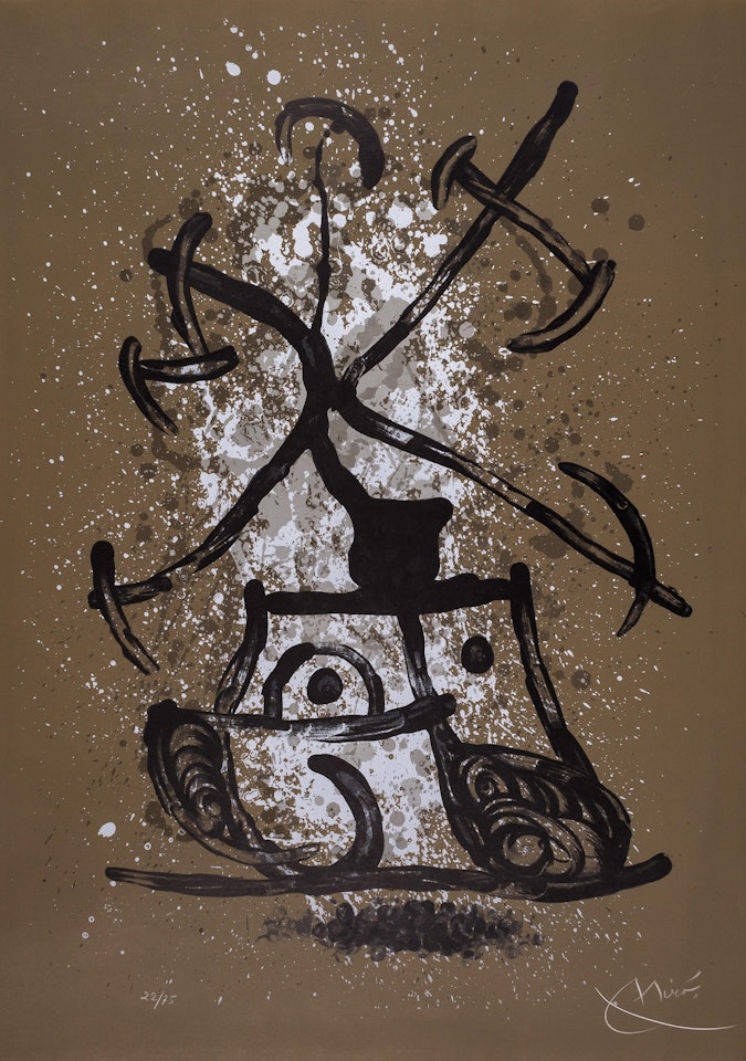 L"Entraineuse Brun (Mourlot 614) by Joan Miró