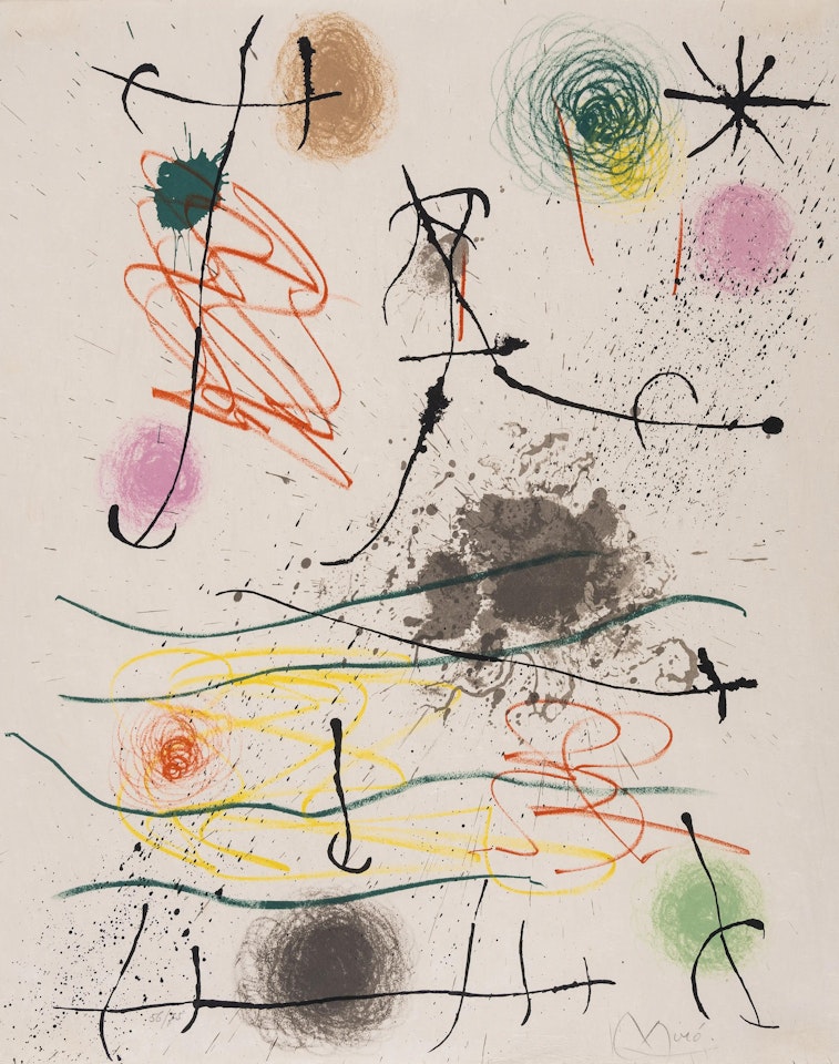 Untitled, from Quelques Fleurs pour des Amis (Maeght 339; Cramer 92) by Joan Miró