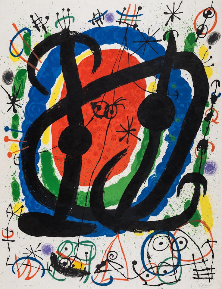 Exposition XXIIe Salon de Mai(Mourlot 432) by Joan Miró