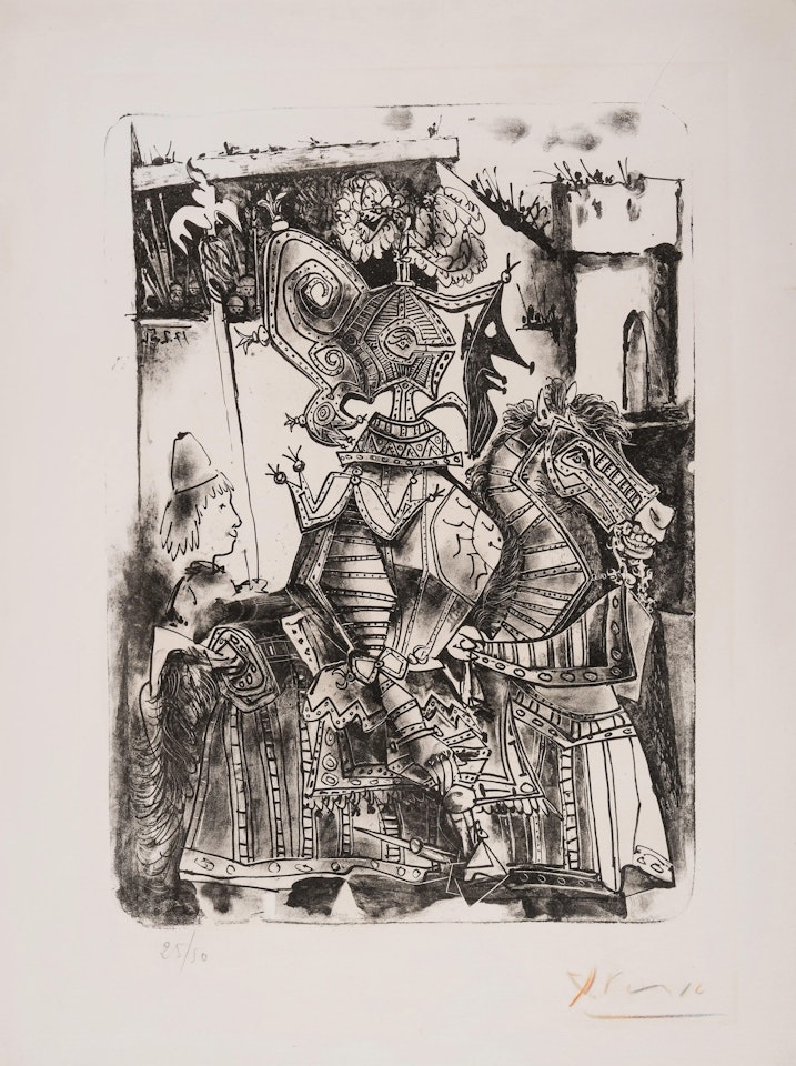 Le Chevalier et le Page (Bloch 684; Mourlot 200) by Pablo Picasso