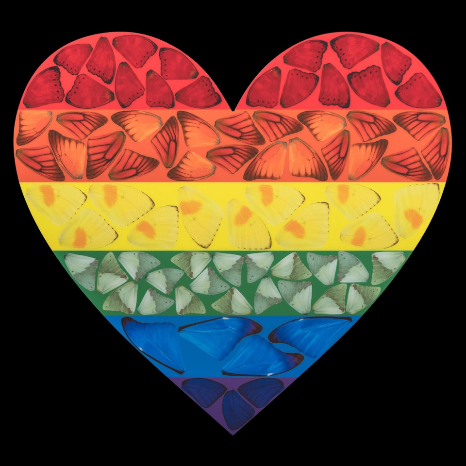 H7-4 Butterfly Heart (small) by Damien Hirst