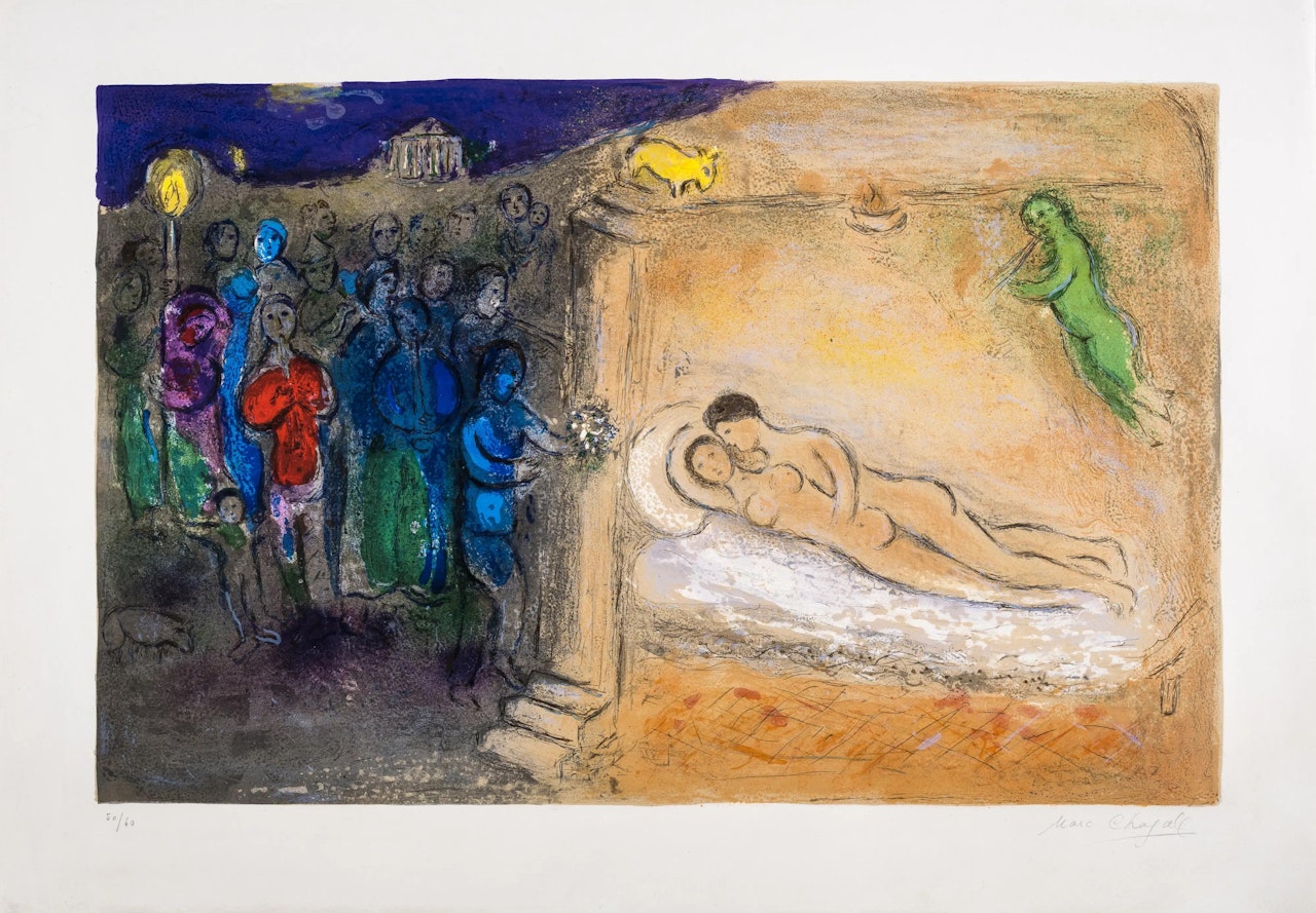 Hyménée, from Daphnis et Chloé (Cramer 46; Mourlot 349) by Marc Chagall