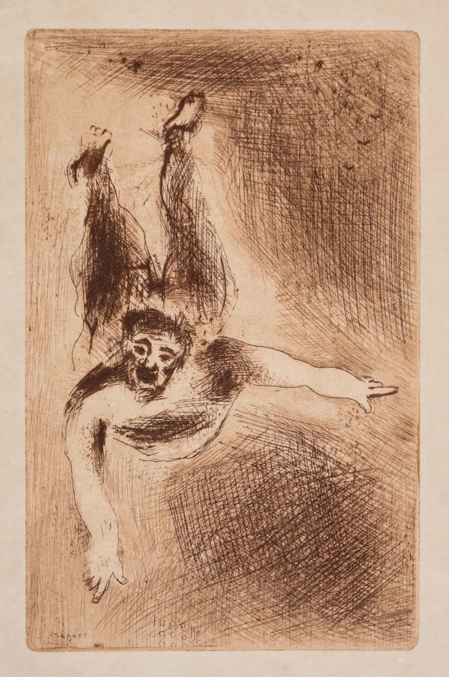 Colère (Anger) II (Kornfeld 59) by Marc Chagall