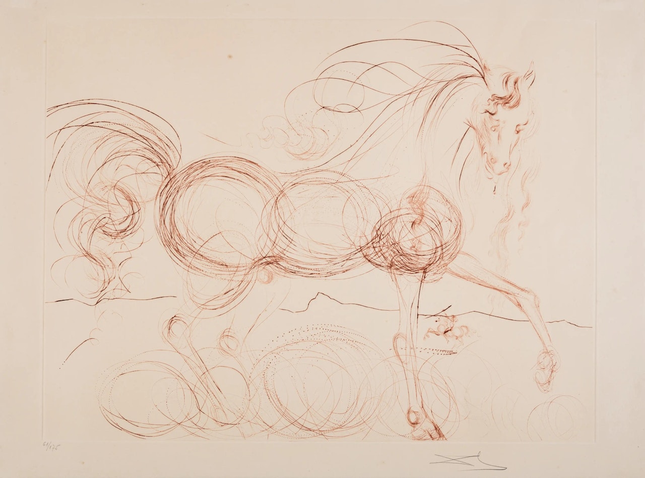 L"Étalon Blanc (Field 74-9; Michler and Löpsinger 639a) by Salvador Dali