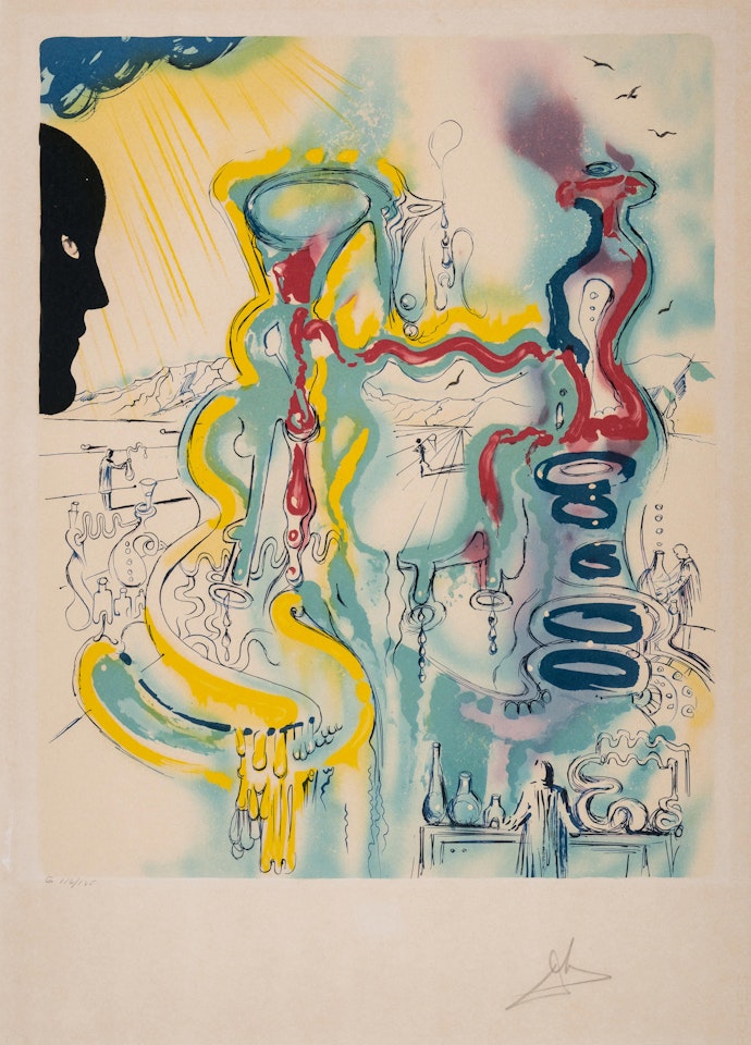 The Chemist, from The Professions (Field 80-4C; Michler and Löpsinger 1579h) by Salvador Dali