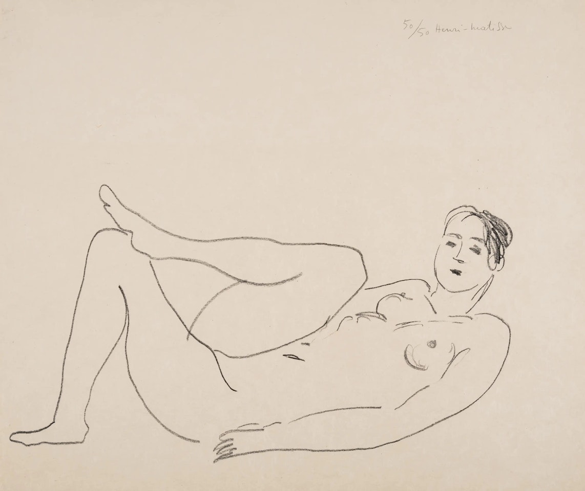 Nu couché, jambe repliée - Étude de jambes (Duthuit 461) by Henri Matisse