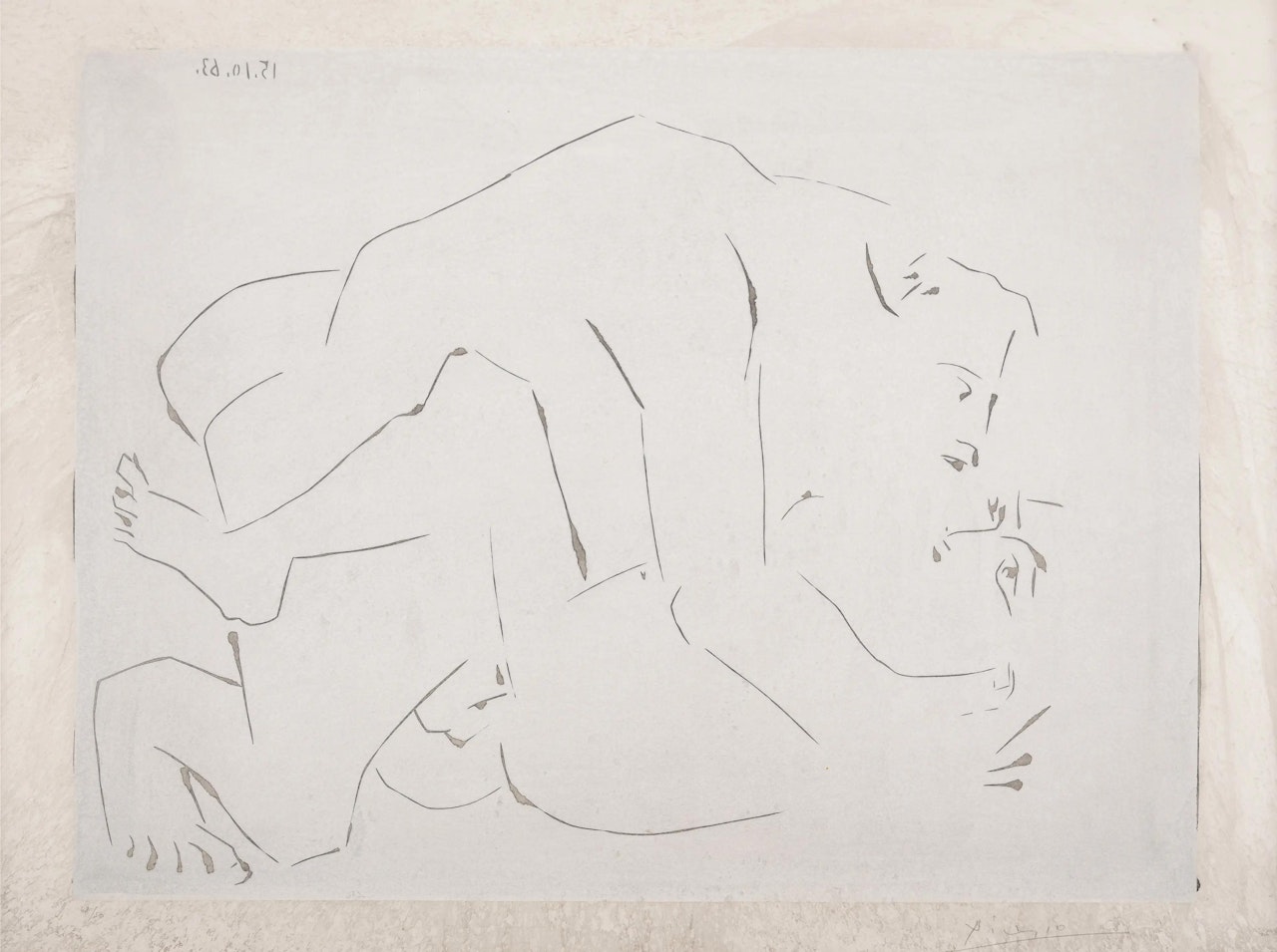 L"Étreinte (Baer 1344; Bloch 1150) by Pablo Picasso