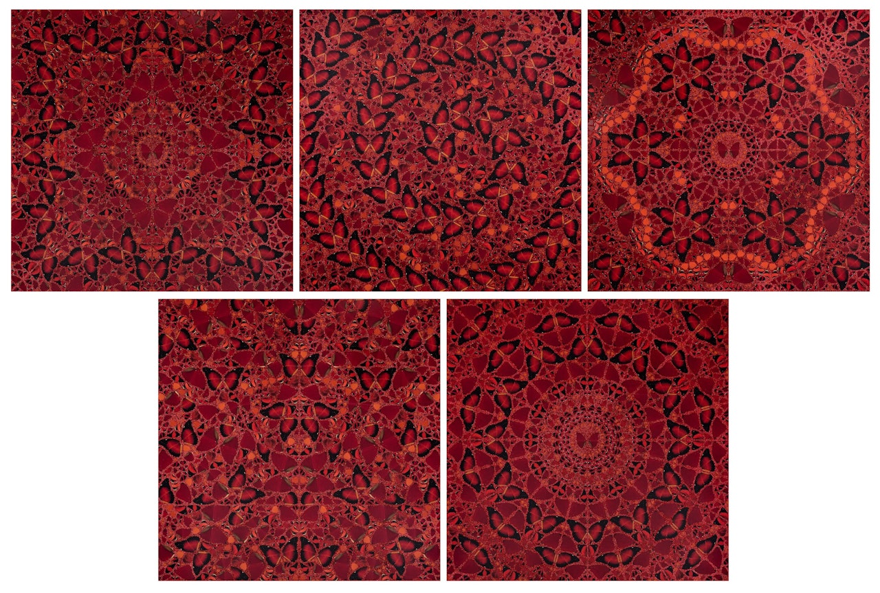 The Complete Set of Five Empresses by Damien Hirst