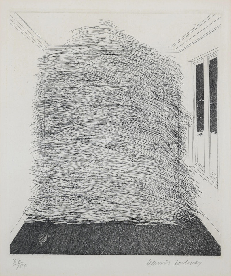 A Room Full of Straw, from Illustrations for Six Fairy Tales of the Brothers Grimm (MCA Tokyo 101) by David Hockney
